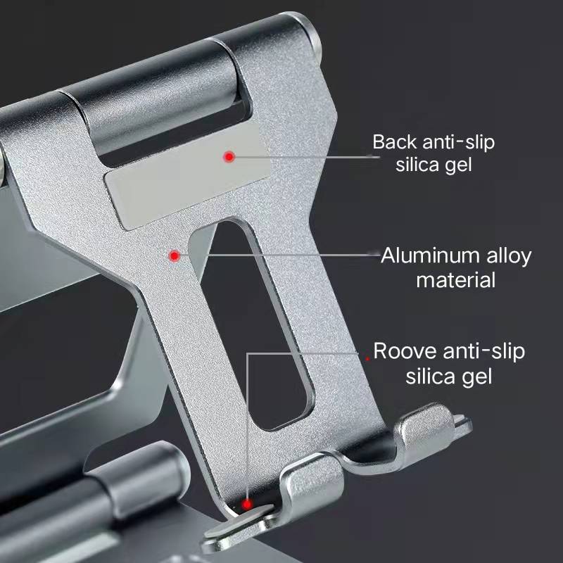 Nuovo tablet Phone Universal Desktop Stacket Conveniente Staffa del telefono pieghevole in lega di alluminio
